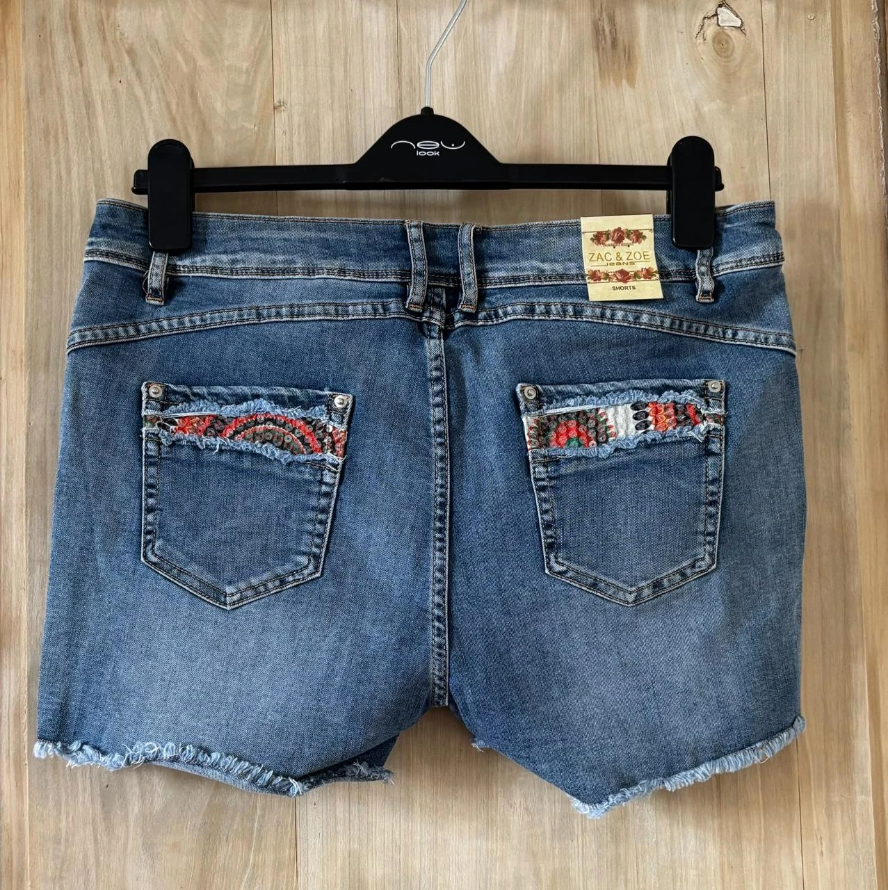 ᭿ Short in colorful sequined denim by Zac & Zoe Jeans – Size XXL – photo 7